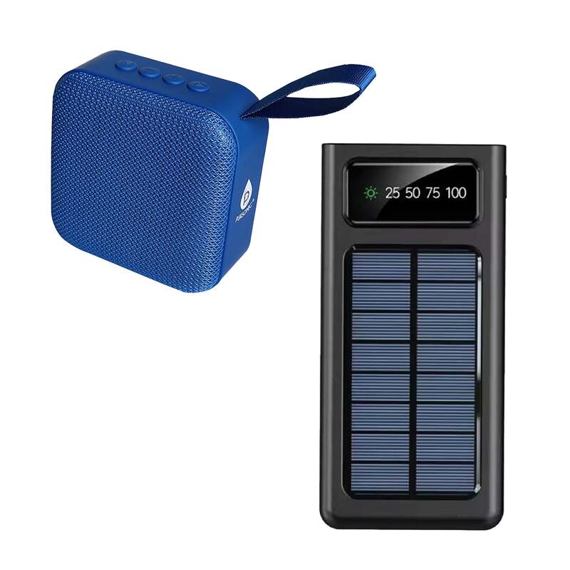 Adventure Power & Sound Bundle – Portable Solar Power Bank + 360° Wireless Speaker image