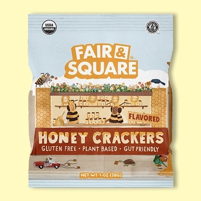 Honey Flavored Graham Crackers 1 oz