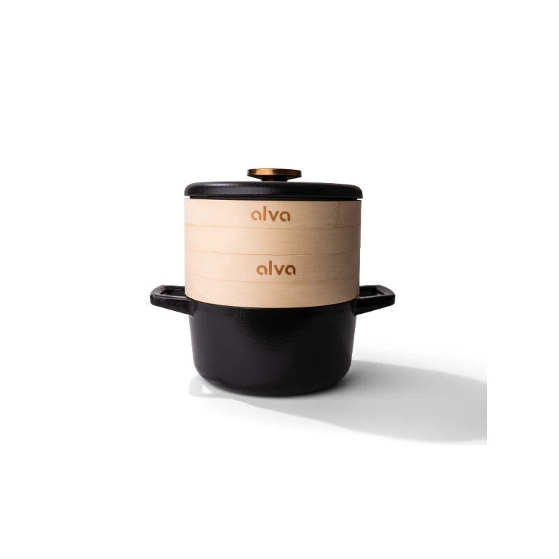 Nori Round dutch oven - Steamer Set 8" image