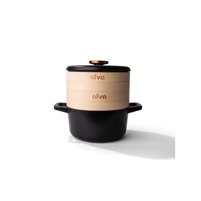 Nori Round dutch oven - Steamer Set 8"