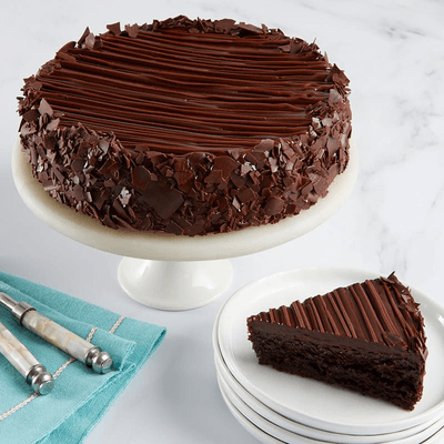 Triple Chocolate Enrobed Brownie Cake image