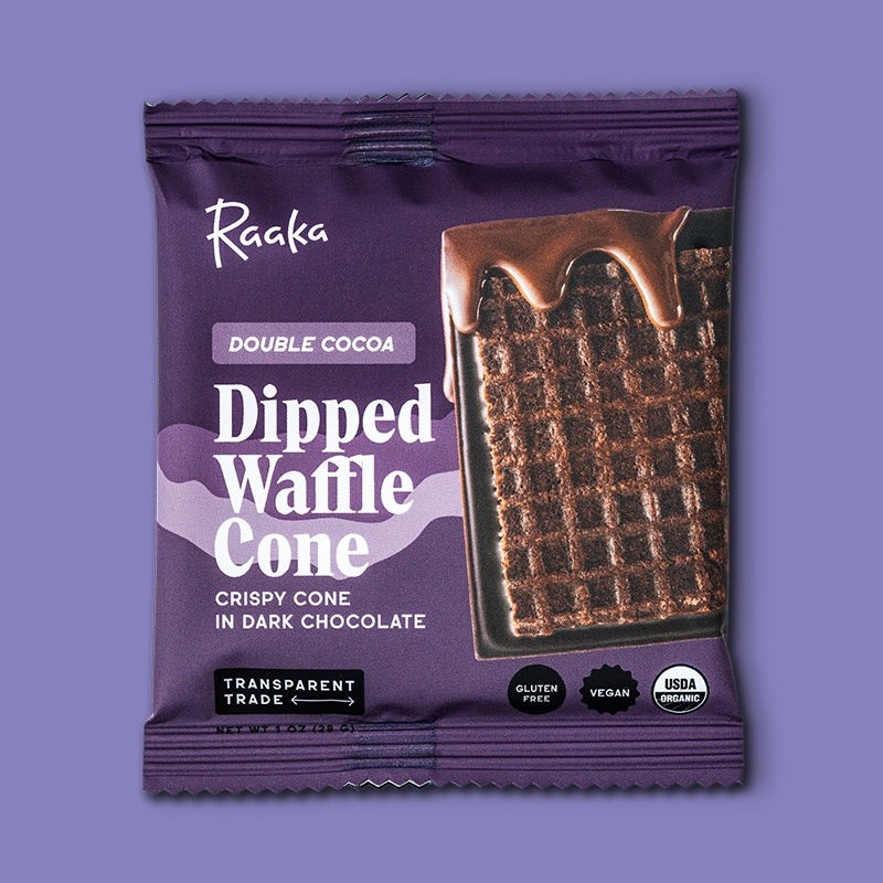 Double Cocoa Dipped Waffle Cone Bar 1 oz  image