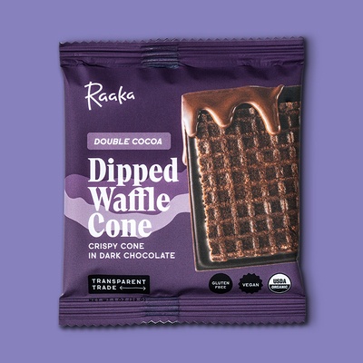 Double Cocoa Dipped Waffle Cone Bar 1 oz 