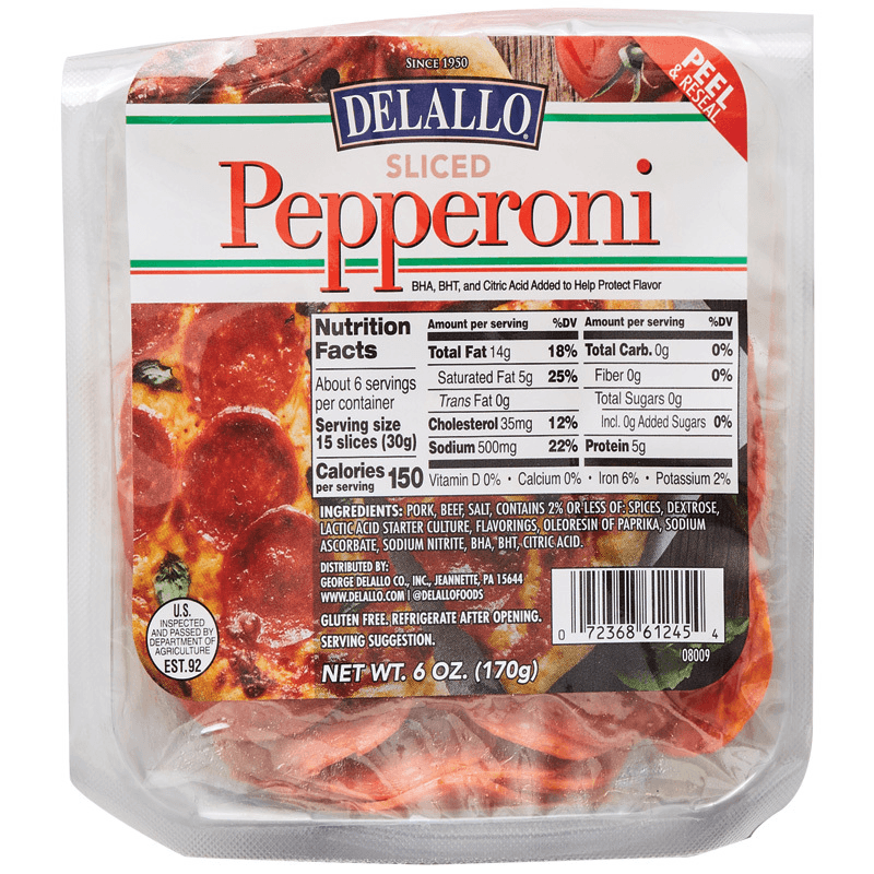 Sliced Pepperoni image