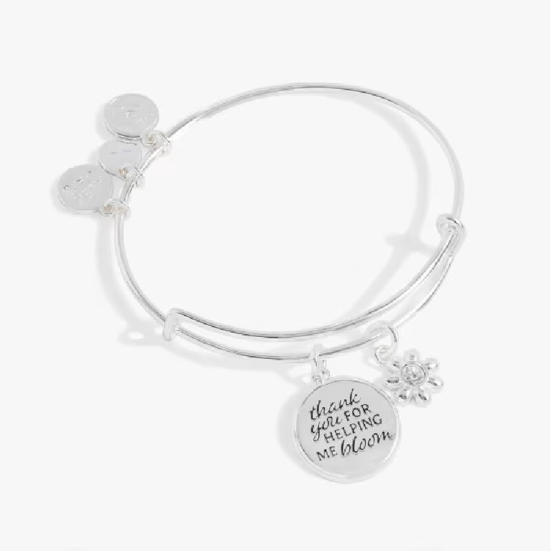 Thank You for Helping Me Bloom Charm Bangle image