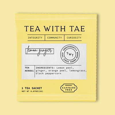 Lemon Ginger Individually Wrapped Tea Bag 0.70 oz image