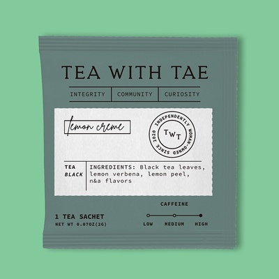 Lemon Creme Individually Wrapped Tea Bag 0.70 oz