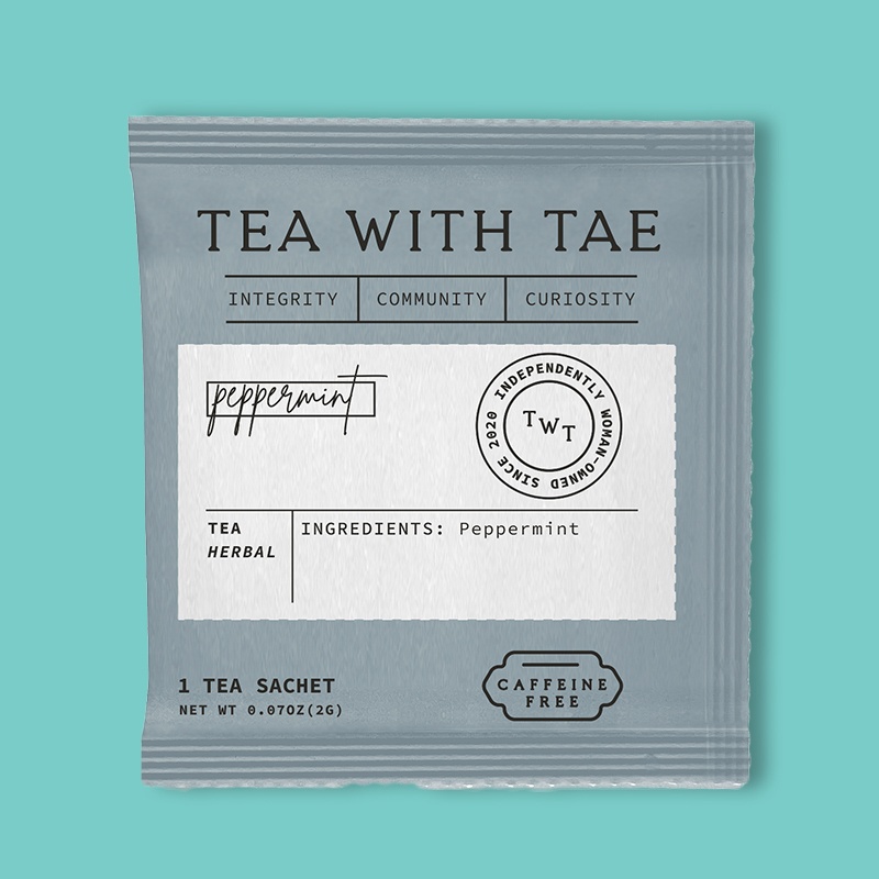Peppermint Individually Wrapped Tea Bag 0.70 oz image