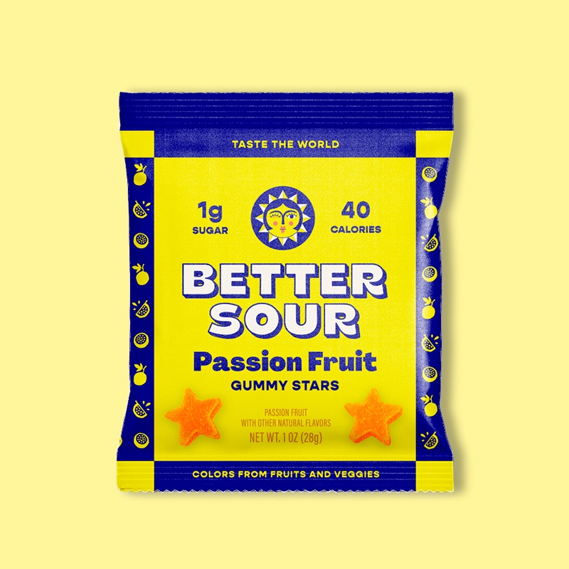 Passion Fruit Sour Gummy Candy 1 oz image