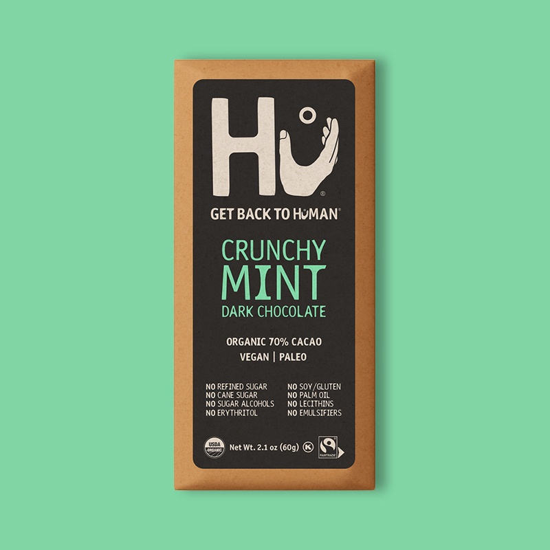 Crunchy Mint Dark Chocolate Bar 2.1 oz image