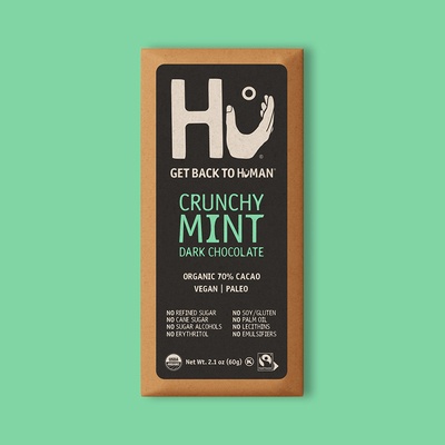 Crunchy Mint Dark Chocolate Bar 2.1 oz image