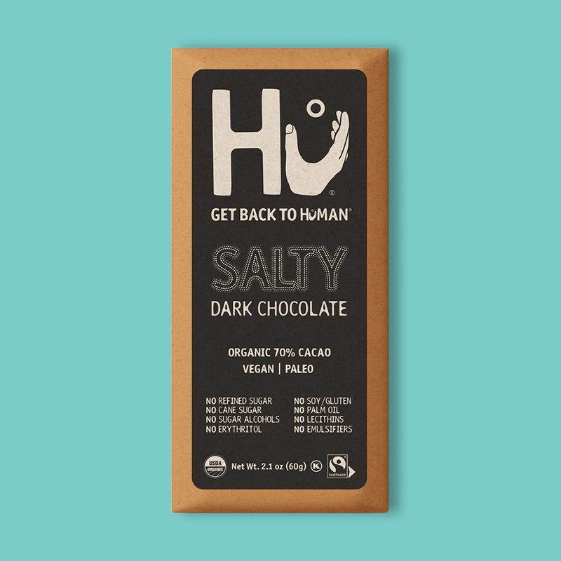 Salty Dark Chocolate Bar 2.1 oz (Pack of 6) image