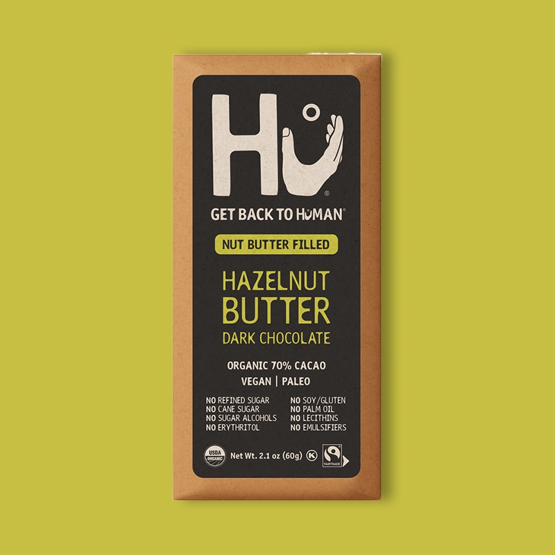 Hazelnut Butter Dark Chocolate Bar 2.1 oz image