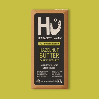 Hazelnut Butter Dark Chocolate Bar 2.1 oz image