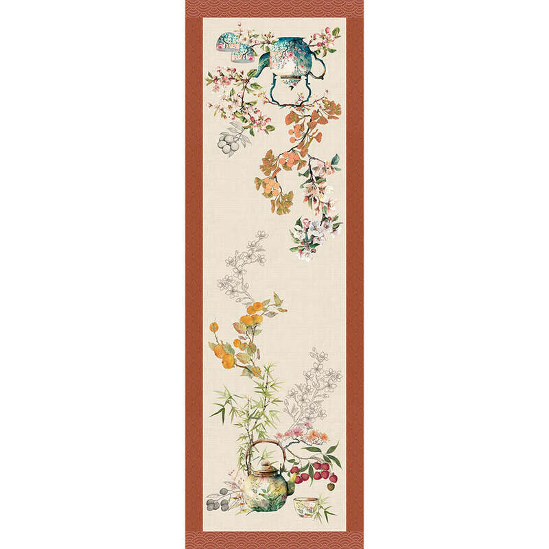 Theieres Rouille Tablerunner, Cotton-Linen Blend image