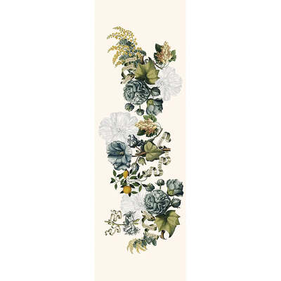 Giardino Natural 61" Long Tablerunner, Cotton-Linen Blend