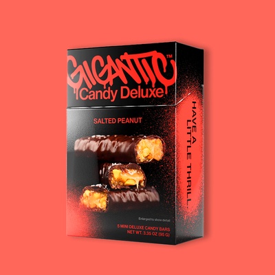 Salted Peanut - 5 Mini Deluxe Candy Bars 3.35 oz