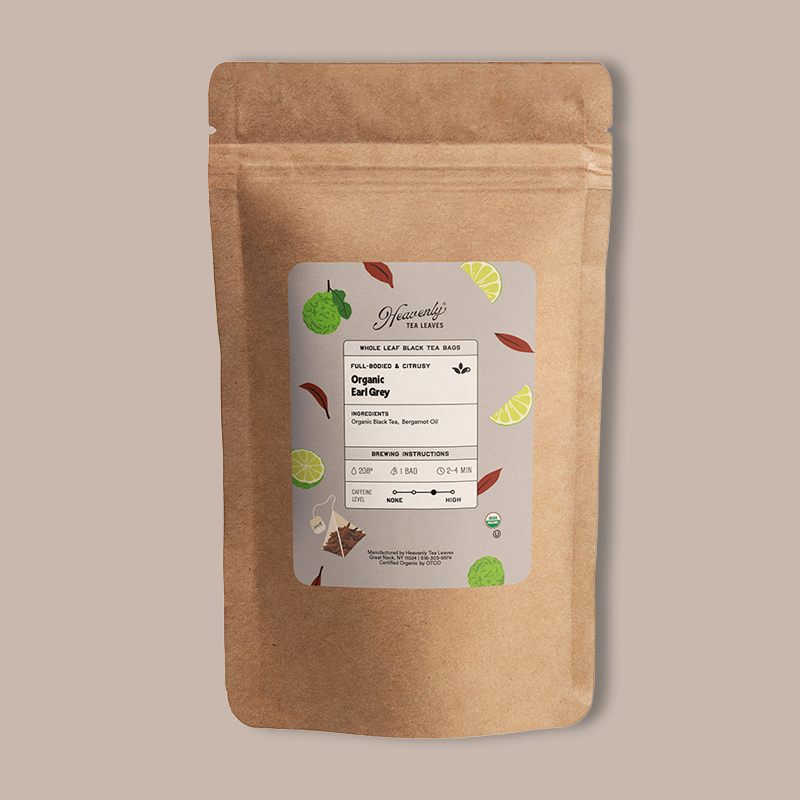Organic Earl Grey - Compostable Pyramid Tea Bags, 5 Ct 0.35 oz image