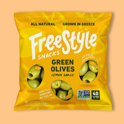 Green Olives Garlic Lemon 1.1 oz image