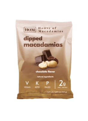 Chocolate Dipped Macadamia Nuts 1.41 oz (12 Pack)