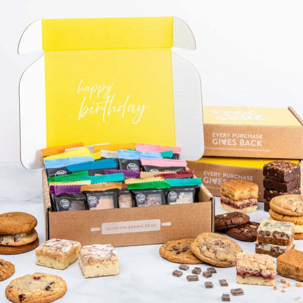 Happy Birthday Cookie and Brownie Box (24 pc) image