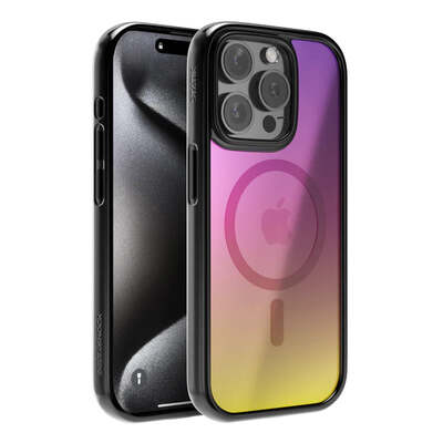 DeltaShock™ Case – 3× Military-Grade Protection, MagSafe Ready - Iridescent / 15 Pro