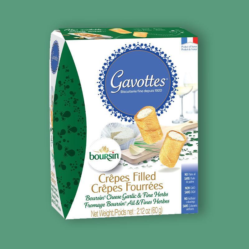 French Mini Crepes Filled with Boursin Cheese 2.12 oz image