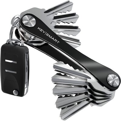 KeySmart® Original | Compact Key Organizer | Holds Up To 8 Keys Black