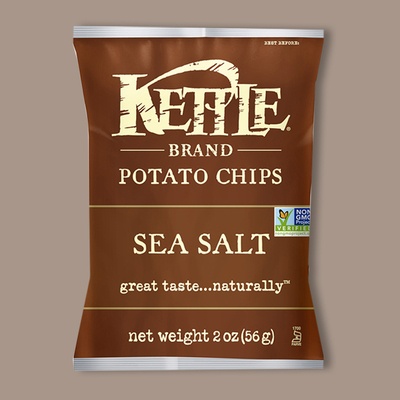 Kettle Brand Sea Salt Potato Chips 2 oz image