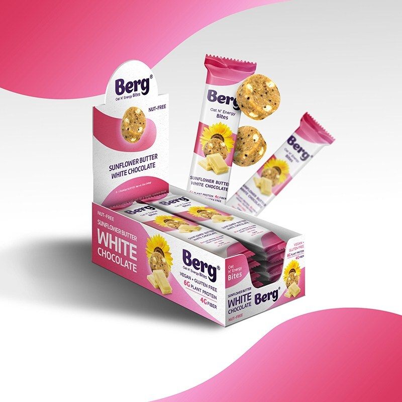 Berg Bites Sunflower Butter White Chocolate - Box of 8 image
