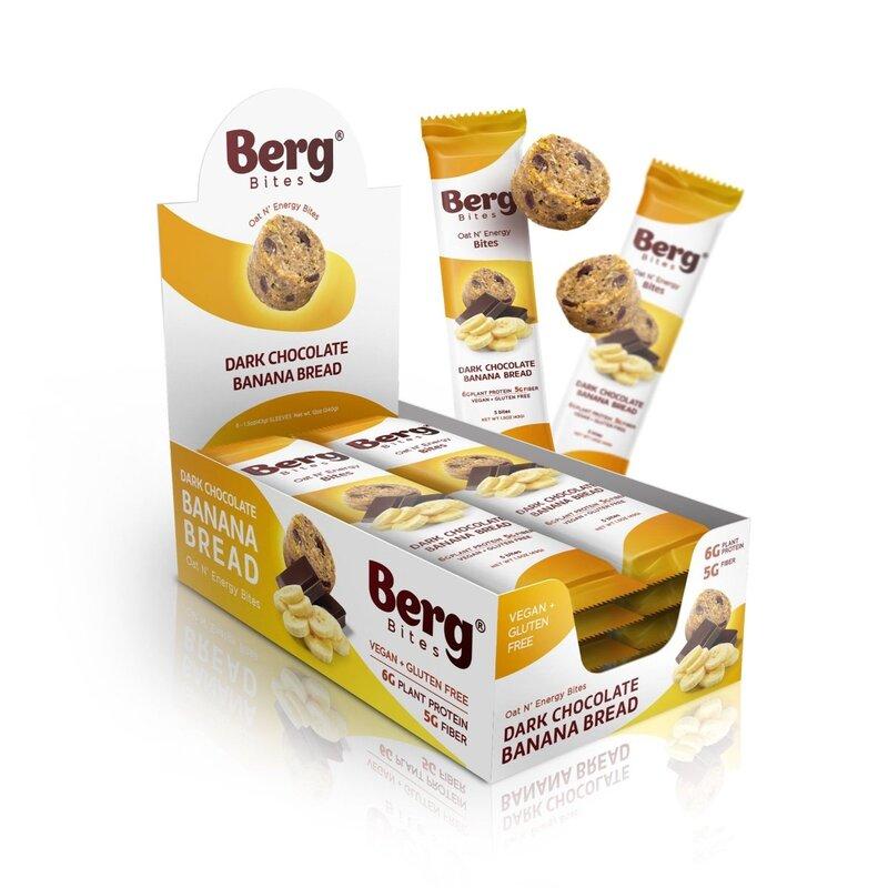 Berg Bites Dark Chocolate Banana Bread - Box of 8 image