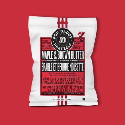 Maple and Brown Sugar Flavored Pretzel 3 oz