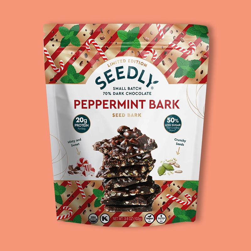 Peppermint Dark Chocolate Bark 3.6 oz image