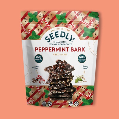 Peppermint Dark Chocolate Bark 3.6 oz image