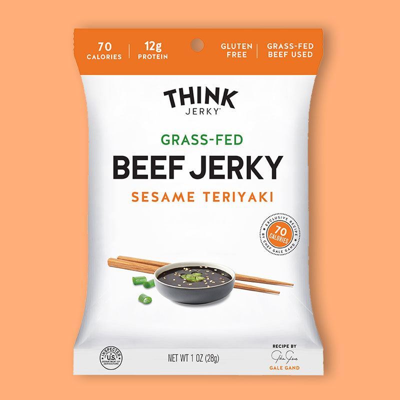 Sesame Teriyaki 100% Grass-Fed Beef Jerky 1 oz image