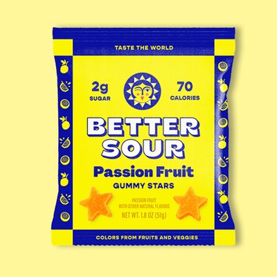 Passion Fruit Sour Gummy Candy 1.8 oz image