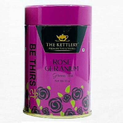 Rose Geranium Green Tea Tin 2.3 oz