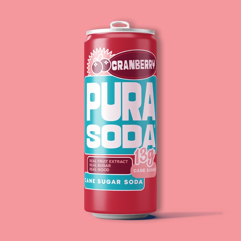 Cranberry Sparkling Flavored Soda 10.1 fl oz image