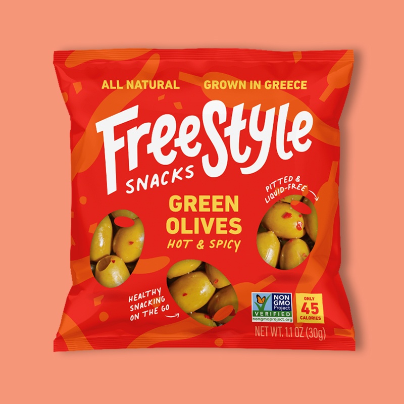 Green Olives Hot & Spicy 1.1 oz image
