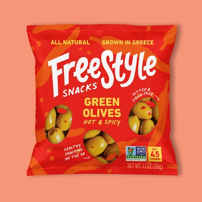 Green Olives Hot & Spicy 1.1 oz image