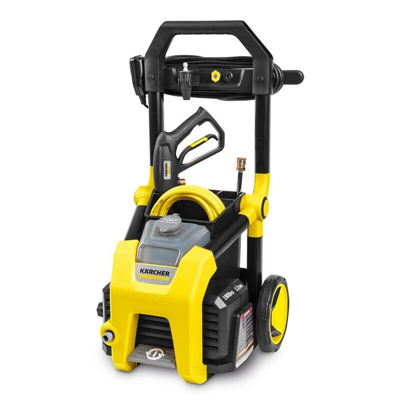 K1900PS 1900 PSI Elec Pressure Washer w Wheels & Folding Handle image