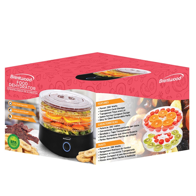 5 - Tray Food Dehydrator with Auto Shut Off - (Black) image