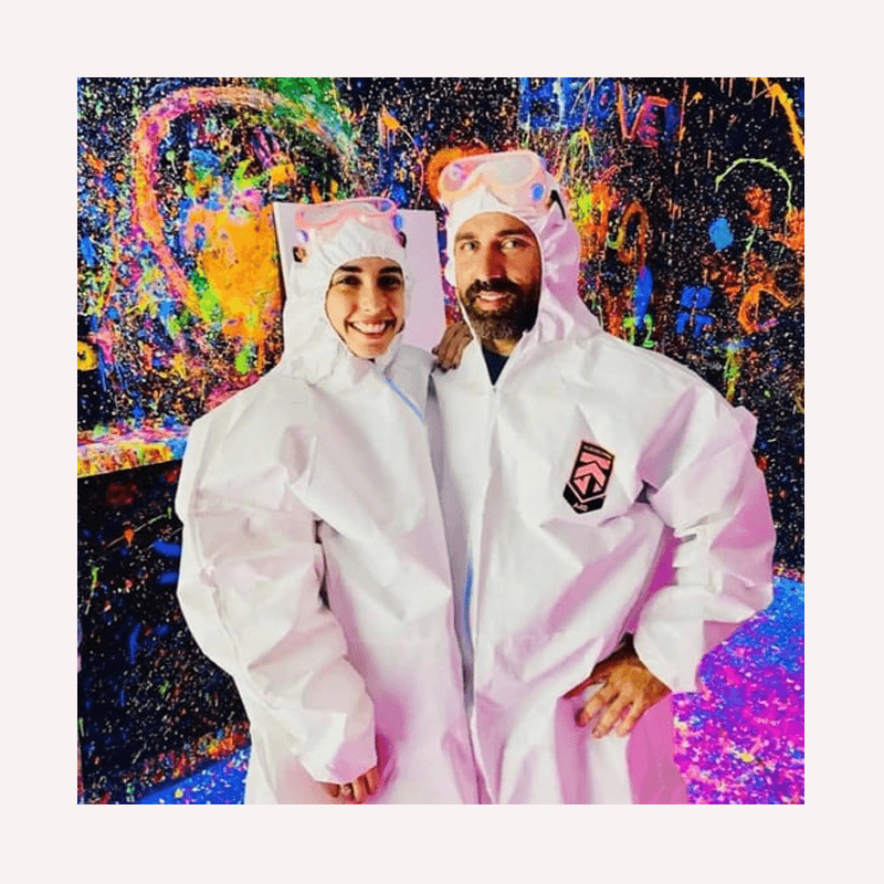 Adults-Only Glow in the Dark Splatter Paint Session - Nashville image