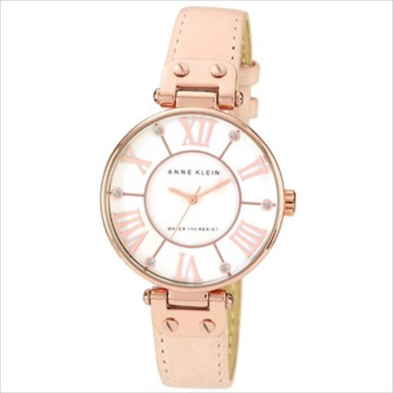 34mm Ladies Pink Leather Strap Watch image