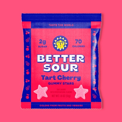 Tart Cherry Sour Gummy Candy 1.8 oz