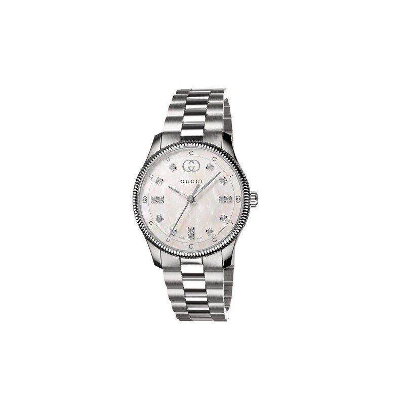 G-Timeless Mother of Pearl Diamond Dial Stainless Steel Watch 29mm image