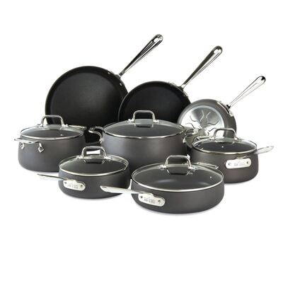 HA1 Non-Stick Hard Anodized Cookware Set - (13 Piece)