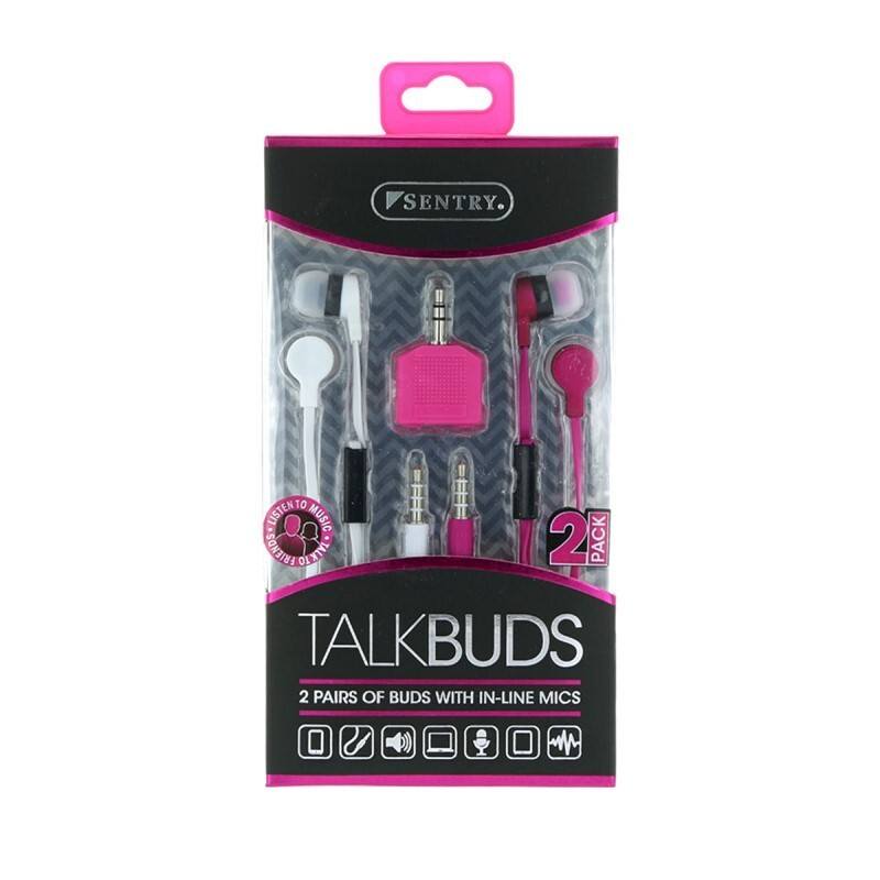 Talkbuds 2 Pack - (Pink and White) image