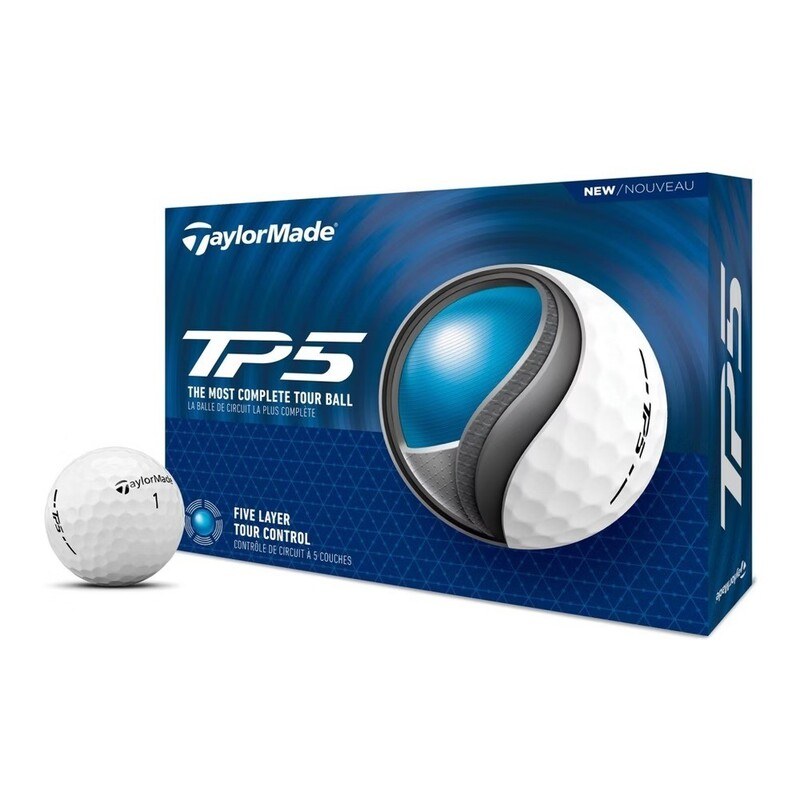 TaylorMade TP5 White 2024 Golf Balls - 1 Dozen image