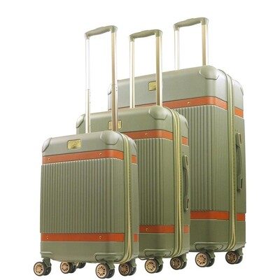 Tommy Bahama Luggage Hard-Sided Luggage Set Stripes Size 3 Pieces